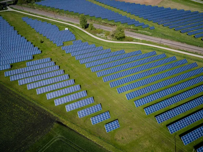A vast field of solar panels